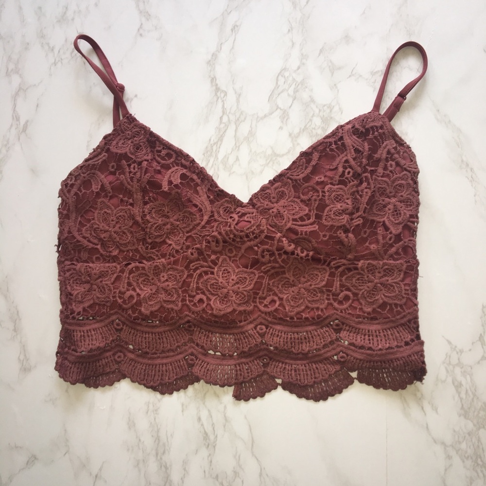 Lace crop top